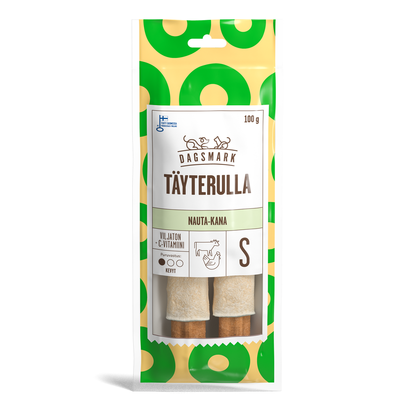 Dagsmark Tayterulla S Nauta-Kana koiran puruluupakkaus