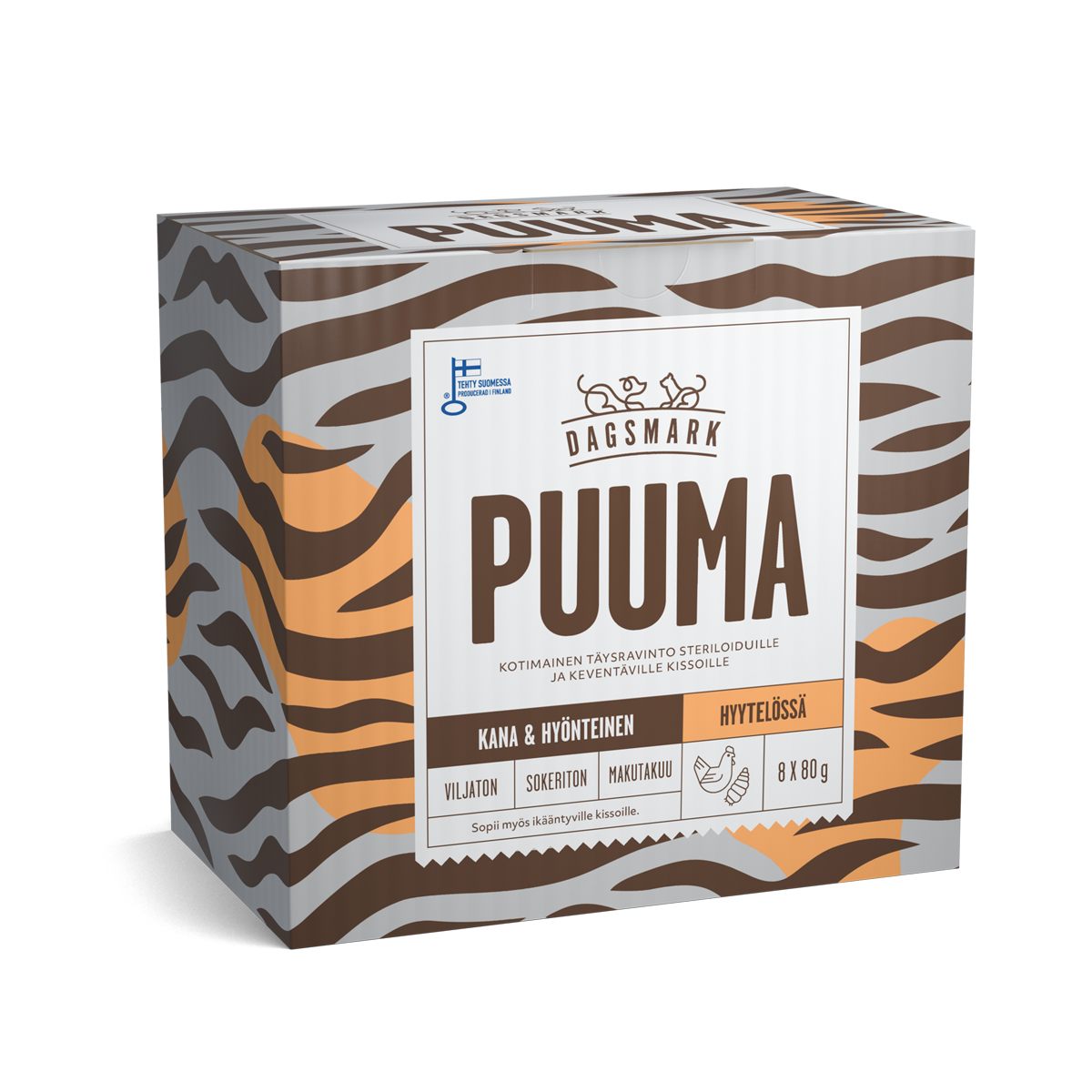 PUUMA kissan märkäruoka Kana-hyönteinen hyytelössä monipakkaus