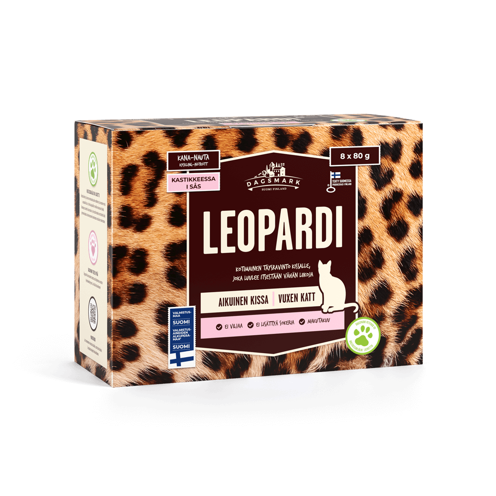 Dagsmark LEOPARDI kanaa ja nautaa kastikkeessa täysravinto