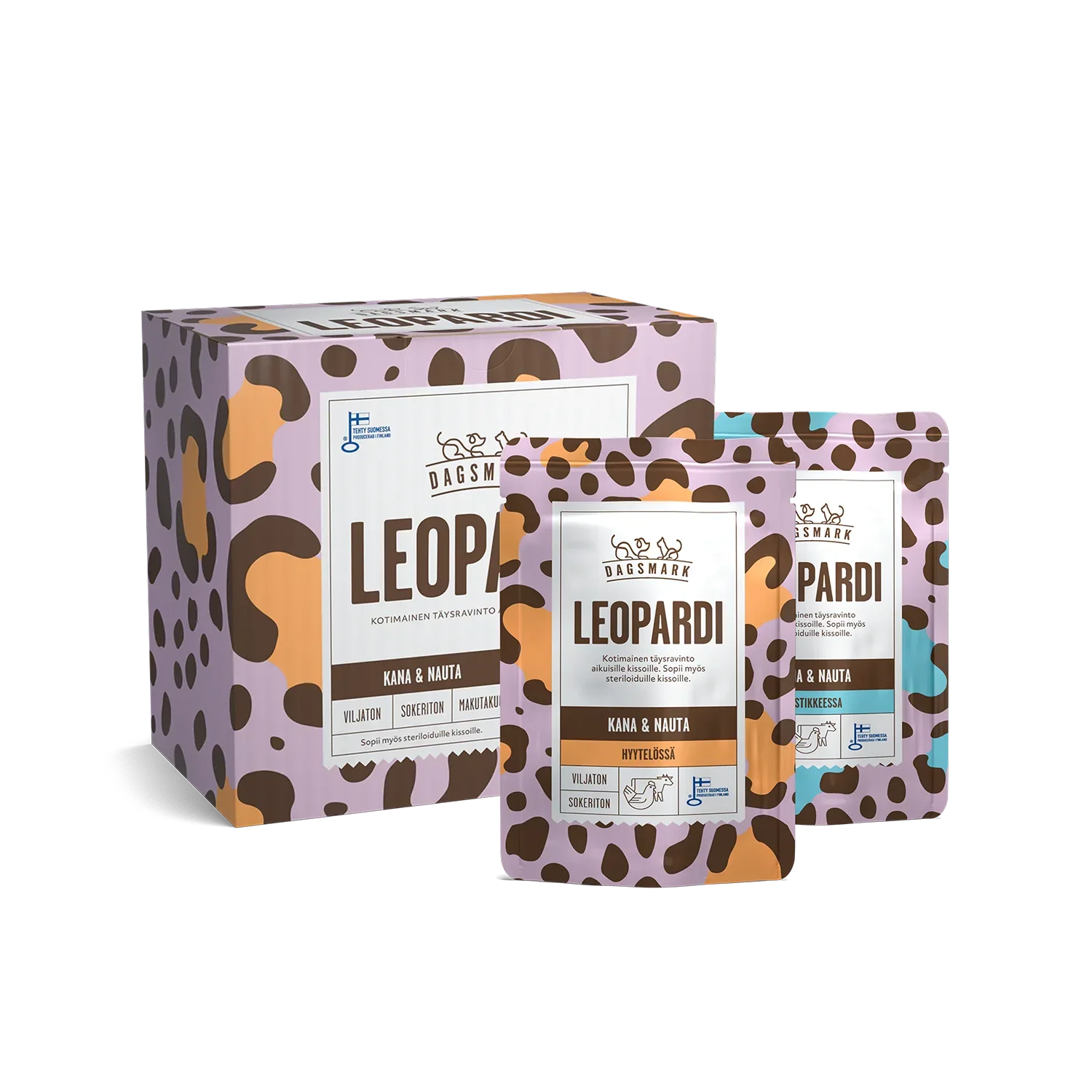 Dagsmark Leopardi kissanruokaperhe