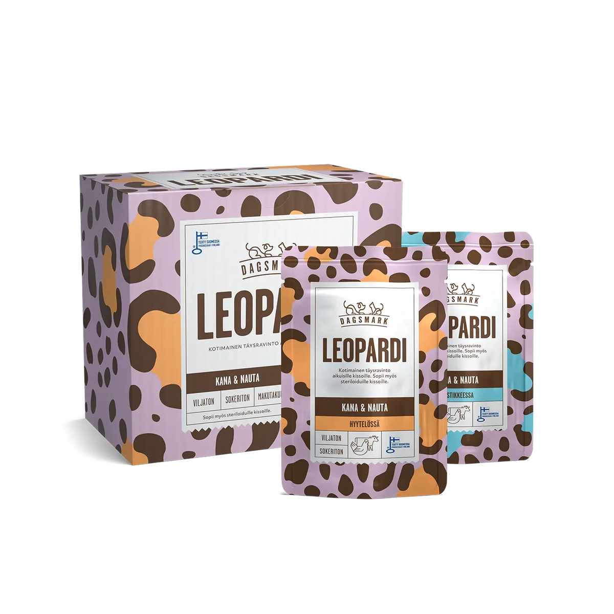 Dagsmark Leopardi kissanruokaperhe