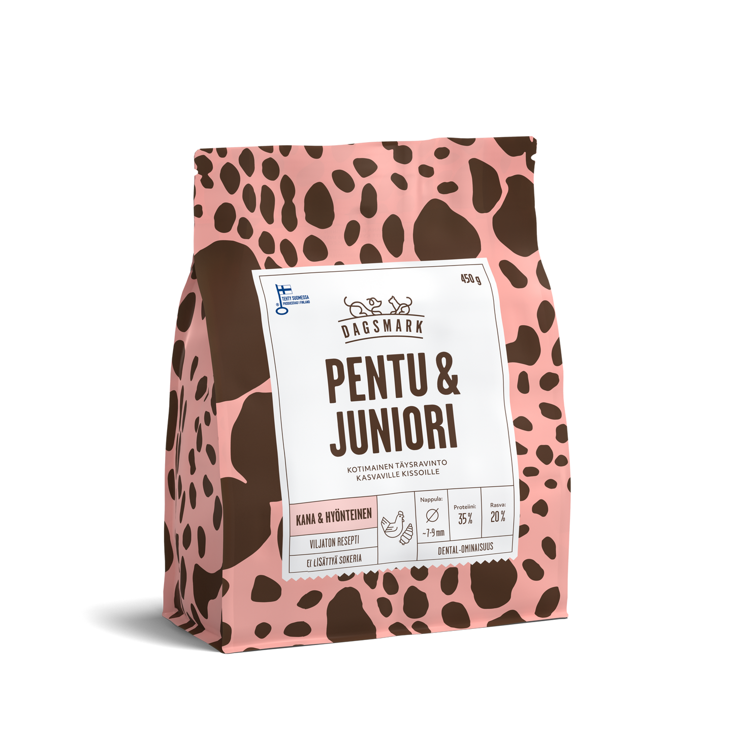 Dagsmark Pentu & Juniori kana-hyönteinen kissanpennun kuivaruoka 450 g