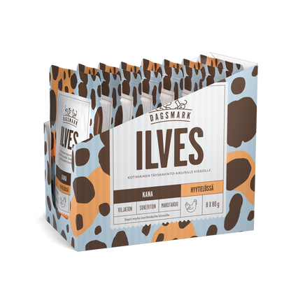 Dagsmark ILVES kissan märkäruoka Kana hyytelössä monipakkaus