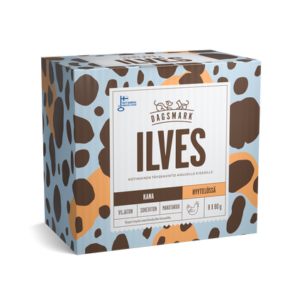 Dagsmark ILVES kissan märkäruoka Kana hyytelössä monipakkaus