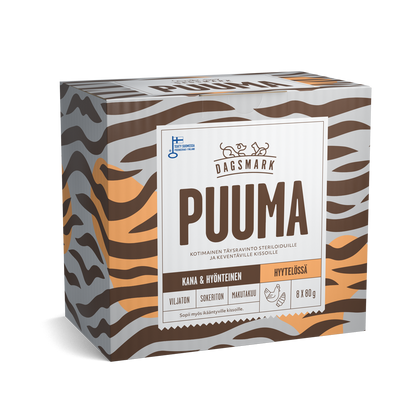 PUUMA kissan märkäruoka Kana-hyönteinen hyytelössä monipakkaus