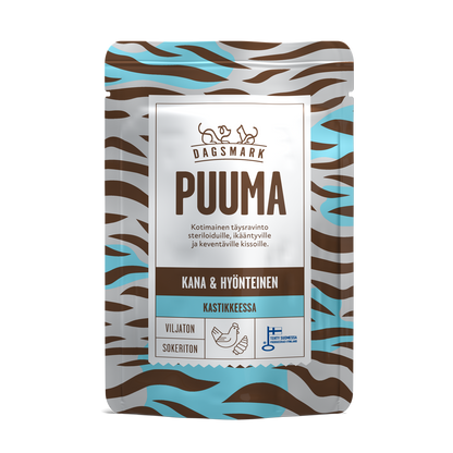 PUUMA kissan märkäruoka Kana-hyönteinen Kastikkeessa annospussi