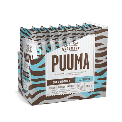PUUMA kissan märkäruoka Kana-hyönteinen Kastikkeessa monipakkaus