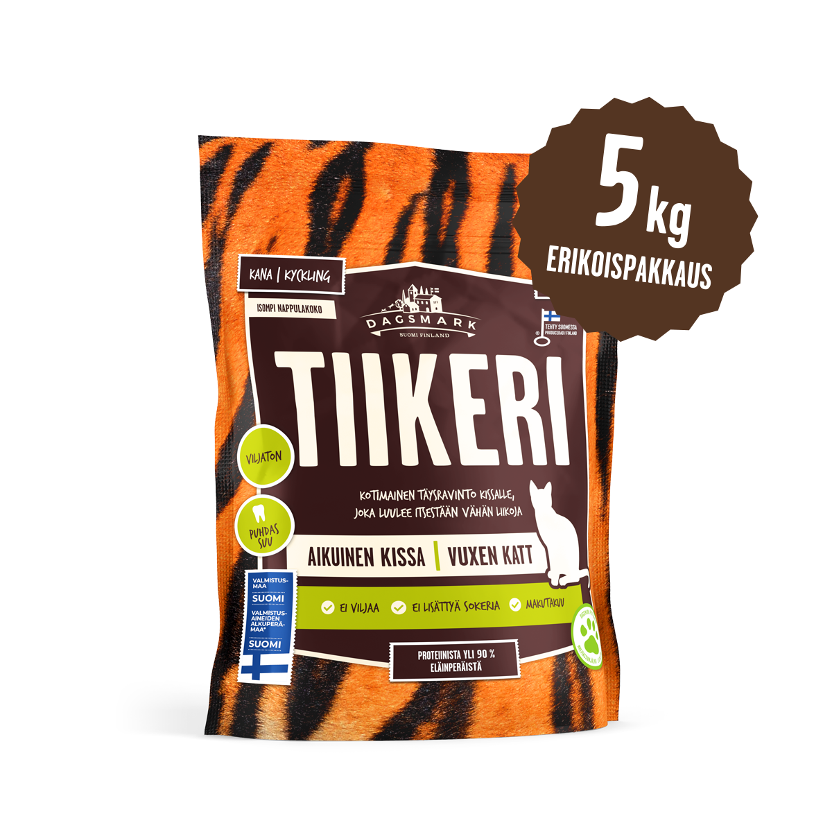 Erikoiserä | Dagsmark TIIKERI kissan kuivaruoka (kana) 5 kg