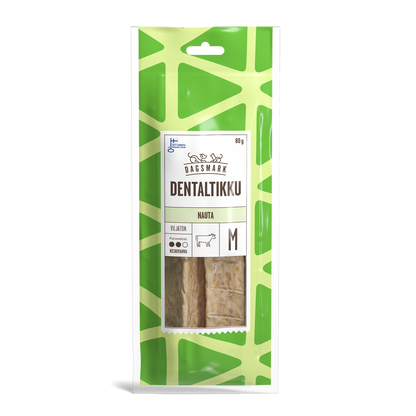 Dagsmark DENTALTIKKU M Nauta koiran puruluupakkaus